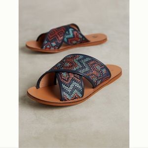 Vanessa Williams Cross Band Slide Sandals